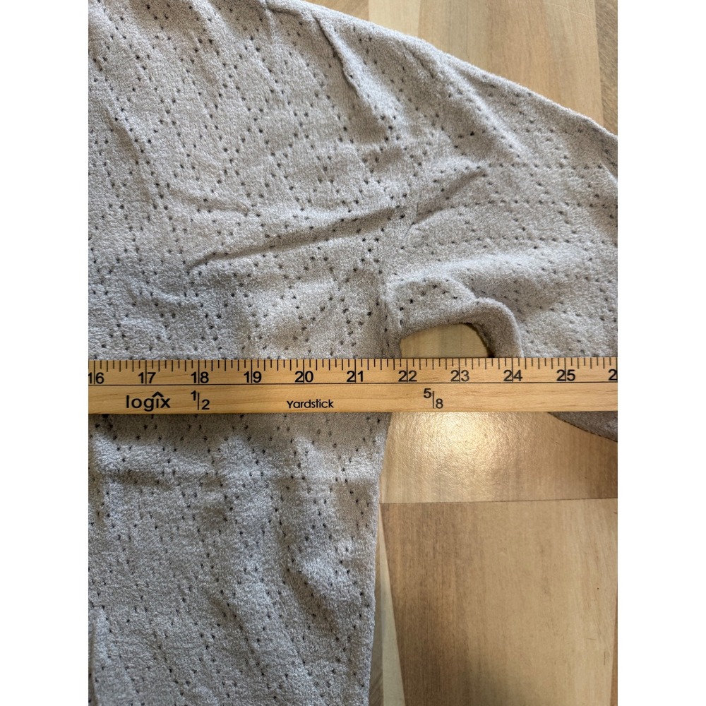 Barefoot Dreams CozyChic Ultra Lite Pointelle V-Neck Sweater Small - Picture 7 of 7